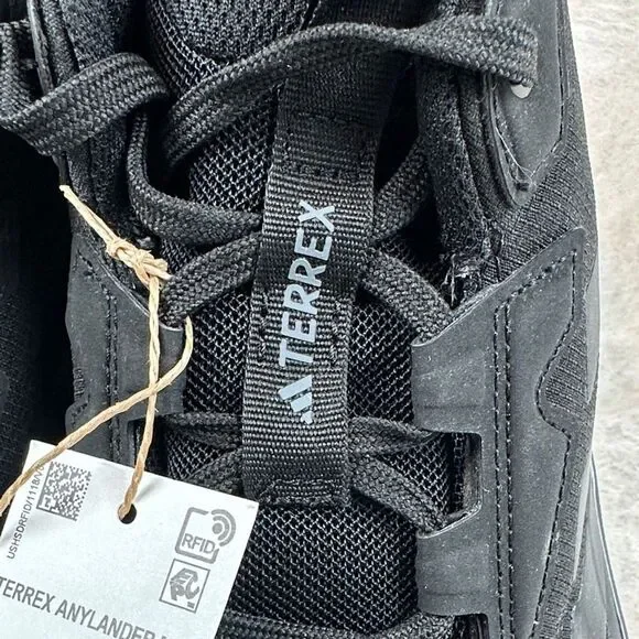 Adidas Terrex Anylander MI 10.5 All Black Women's Hiking Sneaker Rain Ready - Picture 12 of 15